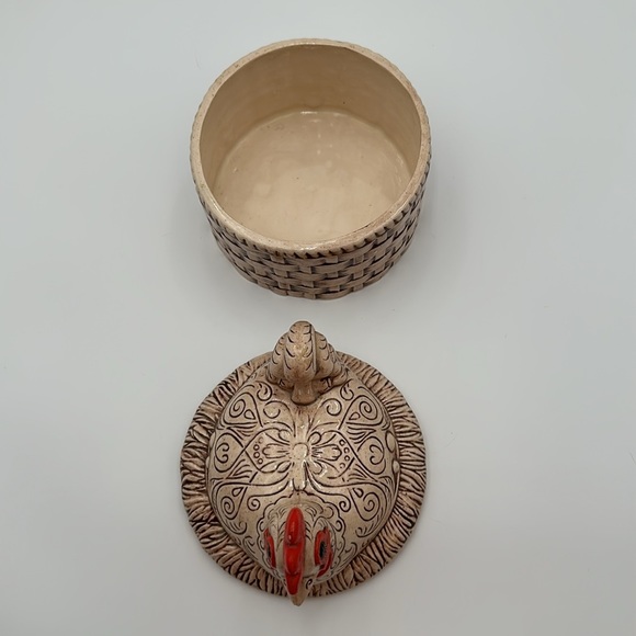 Vintage Chicken in a Nest Cookie Jar/Candy Dish - Picture 6 of 16